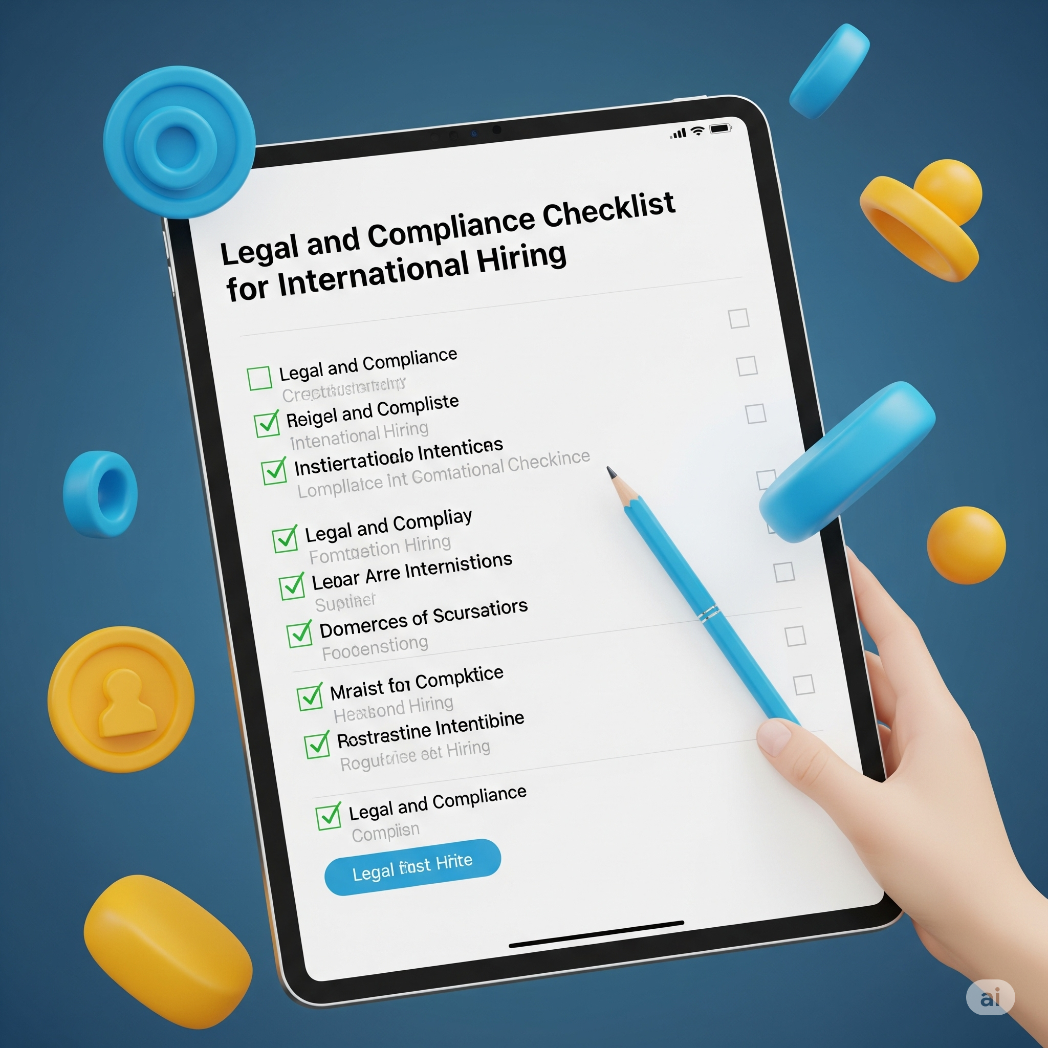 Legal and Compliance Checklist for International Hiring