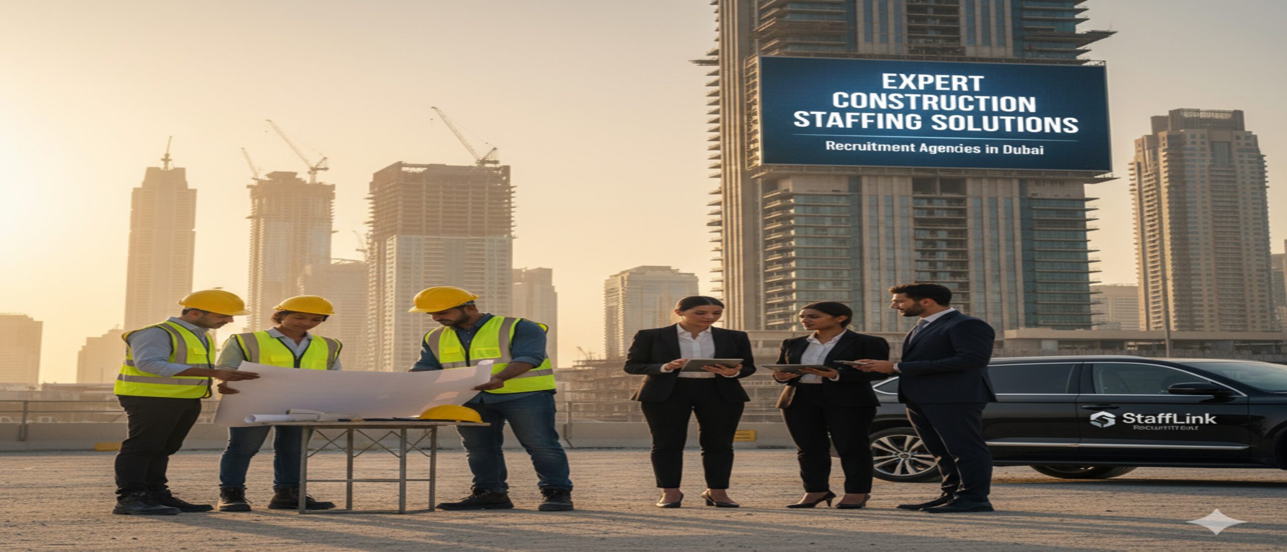 Expert Construction Staffing Solutions by Recruitment Agencies in Dubai