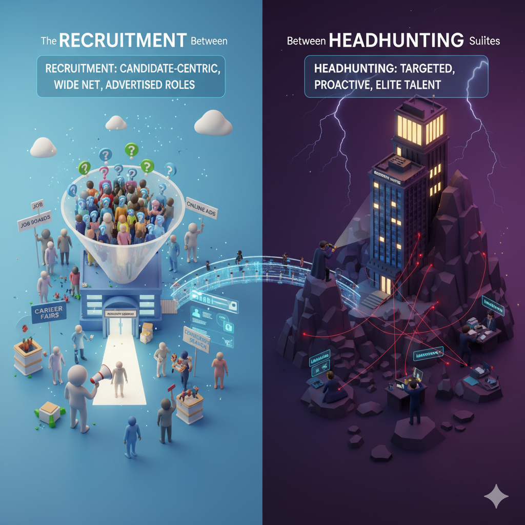 The Difference Between Recruitment and Headhunting