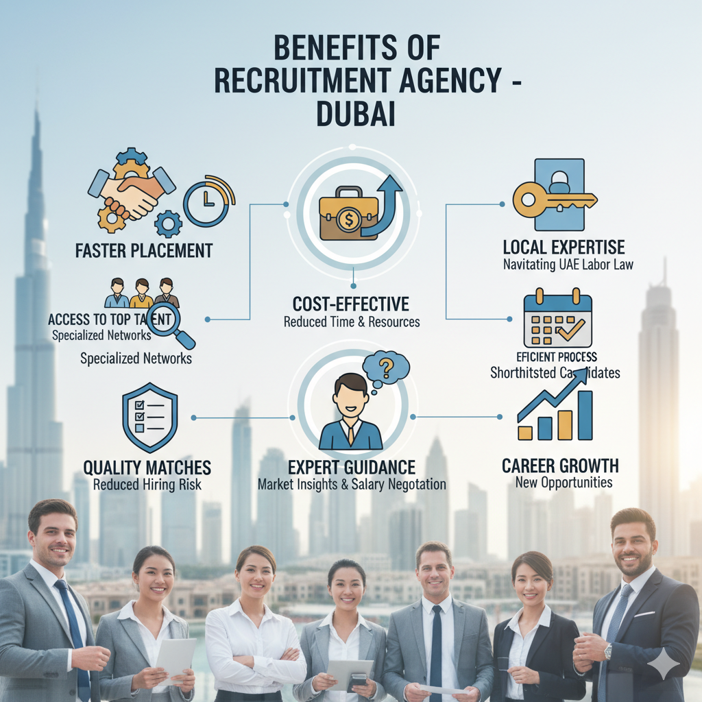 Benefits of Working with a Recruitment Agency in Dubai