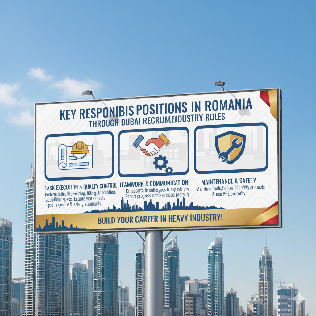 Key Responsibilities for Shipyard and Heavy Industry Roles