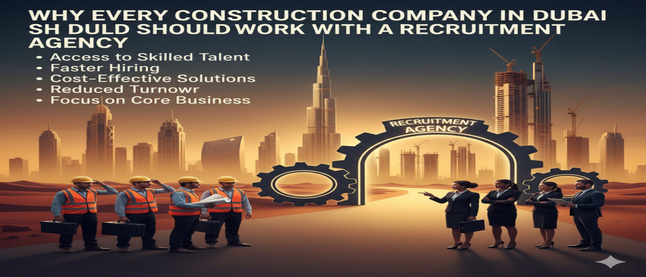 Why Every Construction Company in Dubai Should Work with a Recruitment Agency