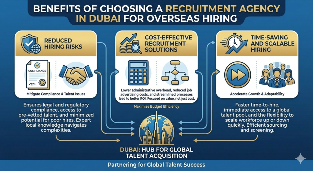 Benefits of Choosing a Recruitment Agency in Dubai for Overseas Hiring