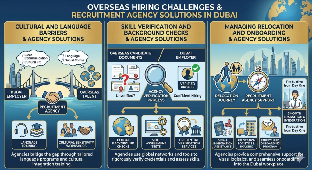Challenges of Overseas Hiring and How Recruitment Agencies in Dubai Solve Them