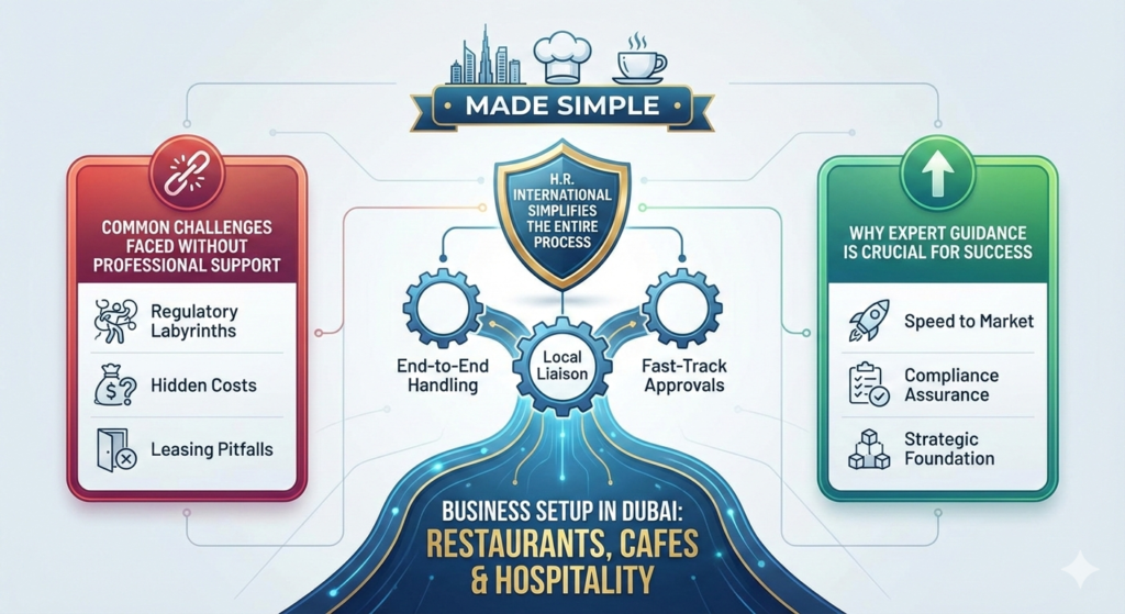 Business Setup in Dubai for Restaurants, Cafes & Hospitality Brands Made Simple